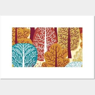 Colorful Fall Trees Autumn Colors Trees and Leaves Posters and Art